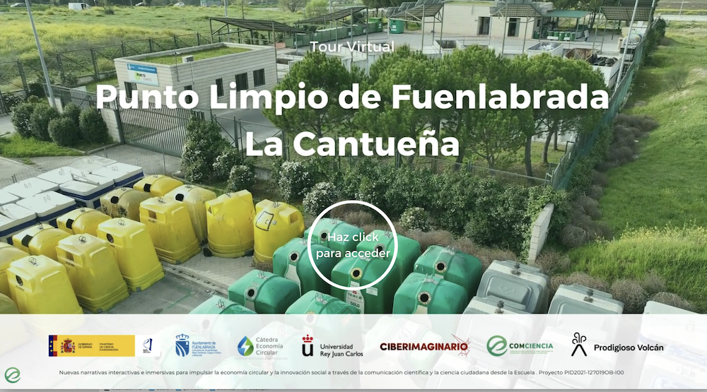 Visita virtual 360° al Punto Limpio de Fuenlabrada: educación ambiental inmersiva para eComciencia